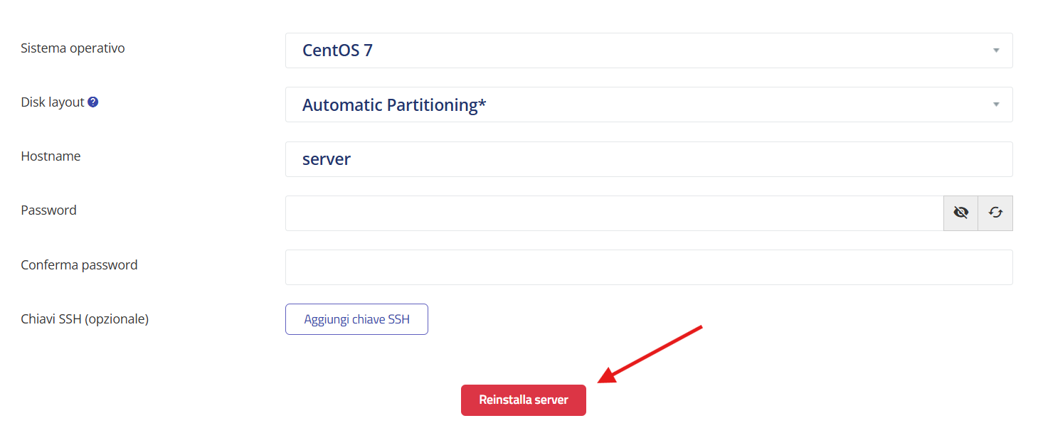 reinstalla-server