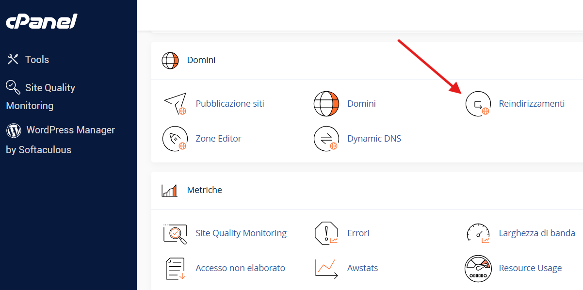 cpanel-domini-reindirizzamenti