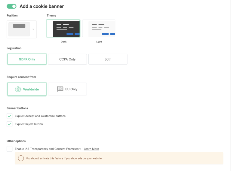 plugin wordpress cookie banner
