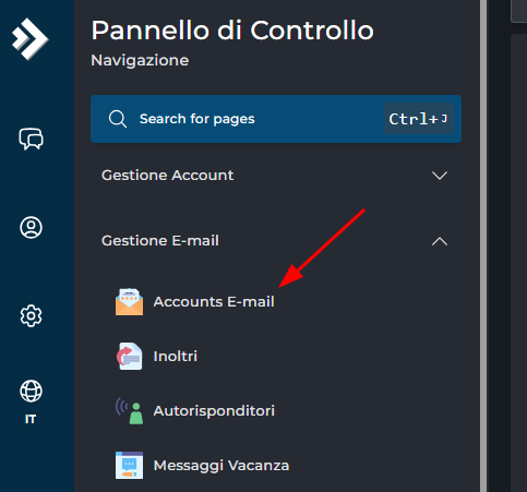 gestione account email