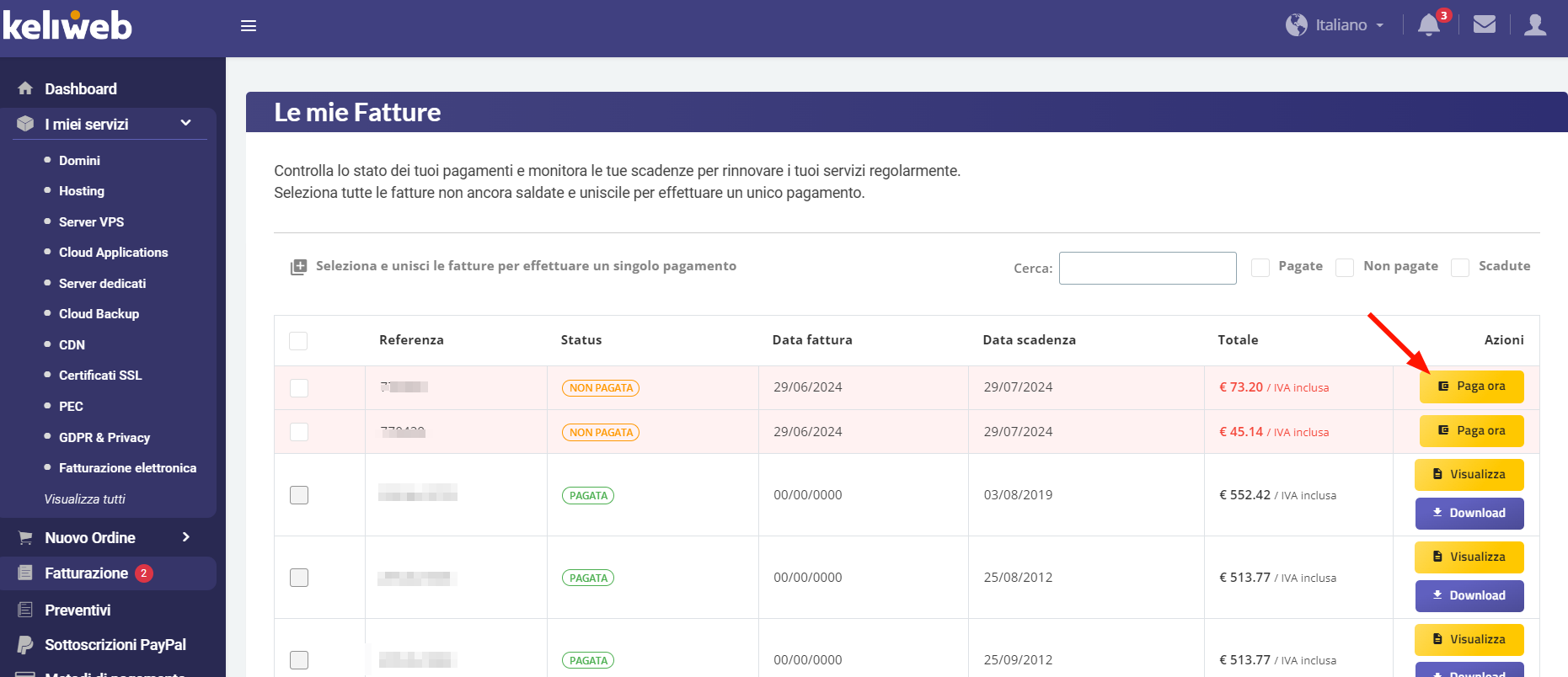 paga-ora-fattura-keliweb