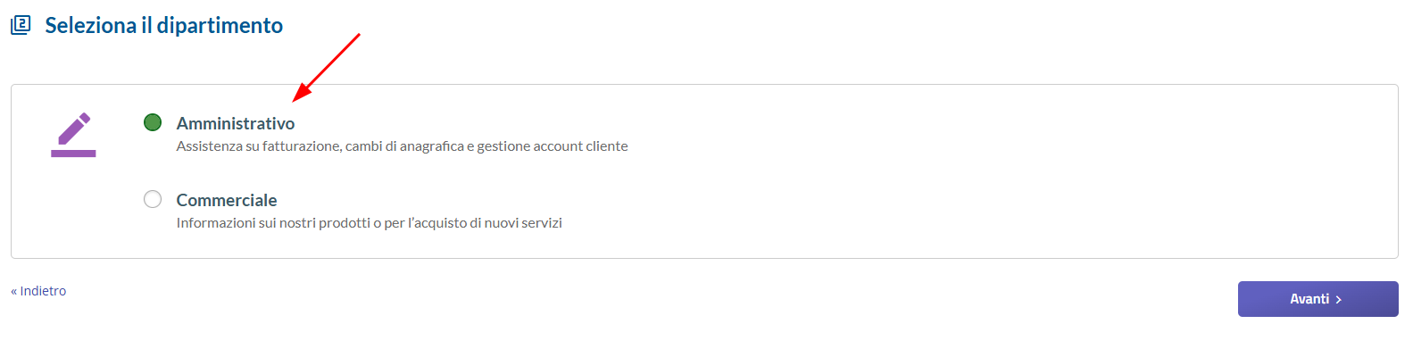 dipartimento amministrativo