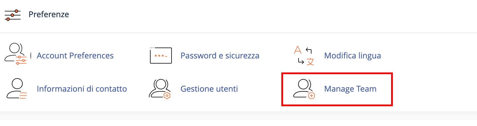 cpanel manage team