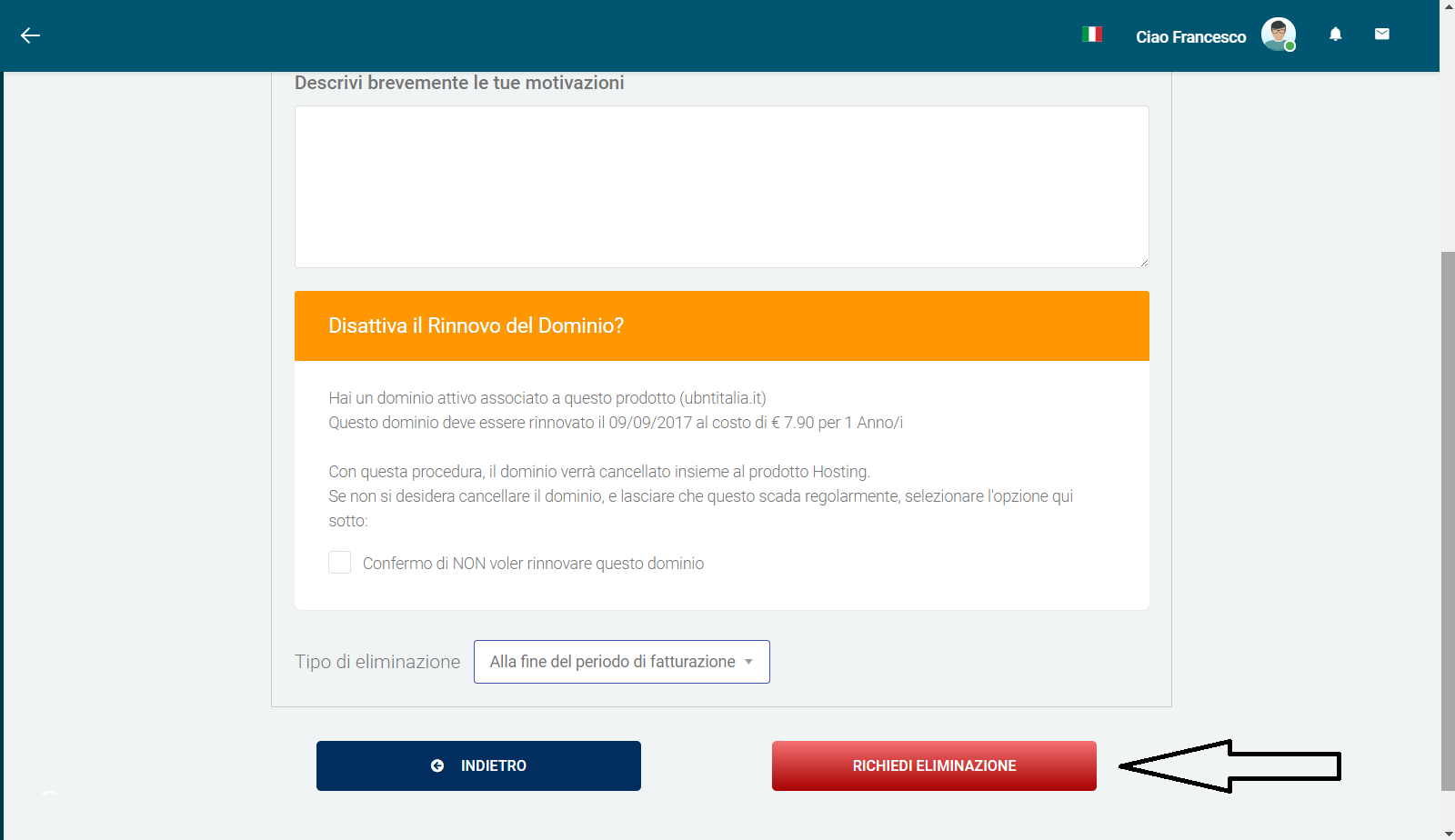 cancellazione-hosting cancellazione-hosting