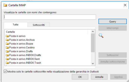 la posta inviata su outlook