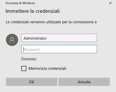 Connessione Desktop Remoto RDP VPS