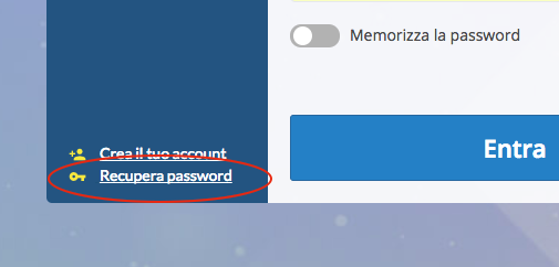 Hai dimenticato la Password?