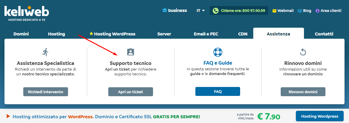 Keliweb supporto tecnico supporto tecnico