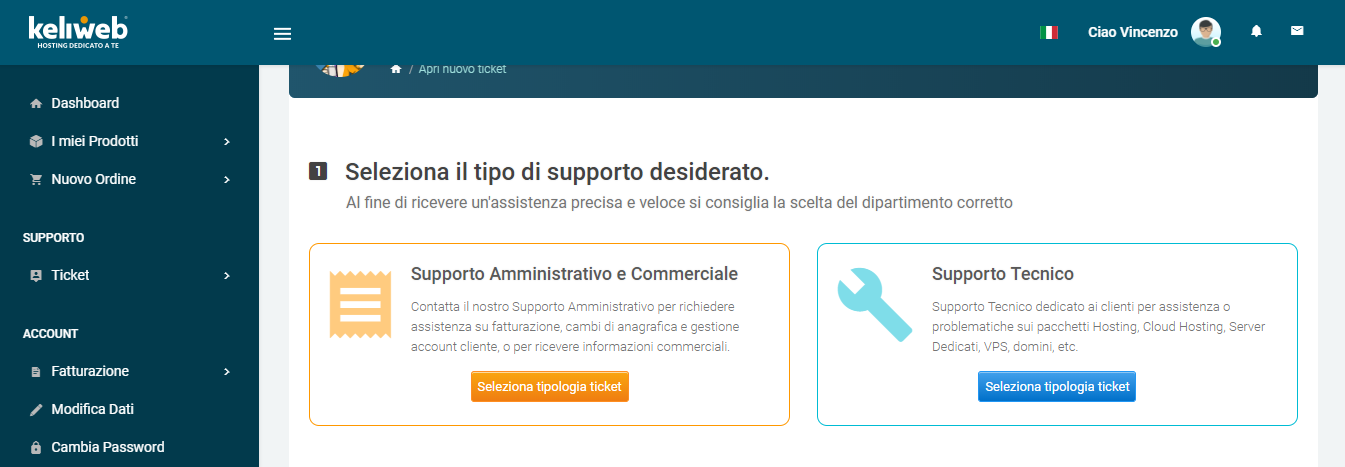 Keliweb tipologie di supporto assistenza tipi di supporto