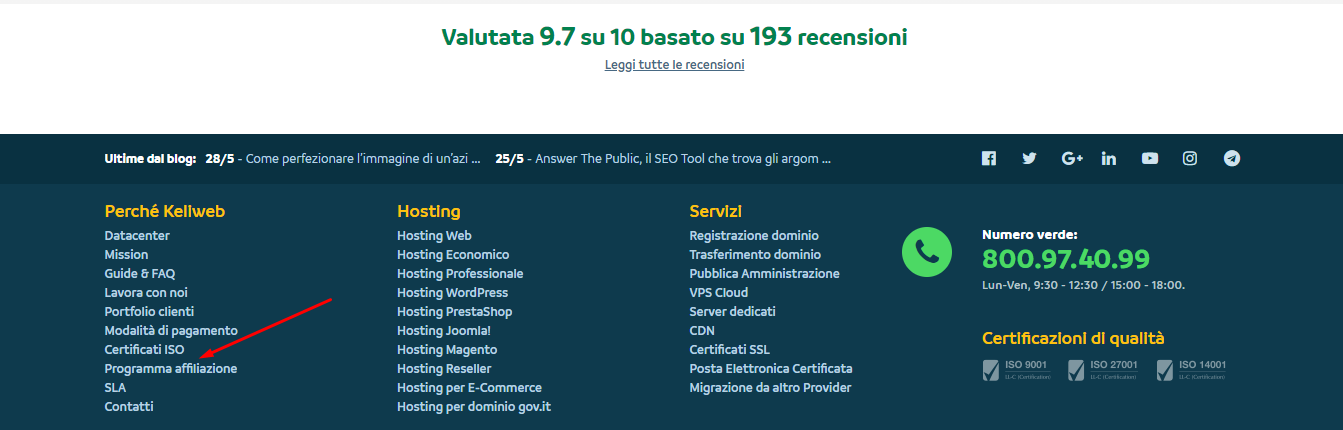 Programma di affiliazione