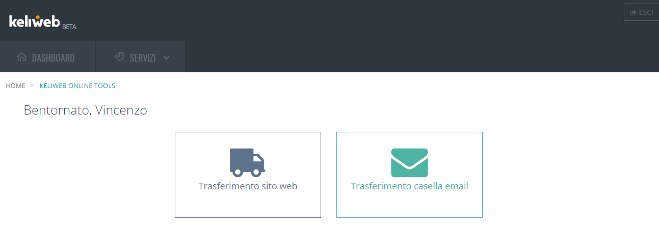 Keliweb - Tool di migrazione Keliweb Online Tools