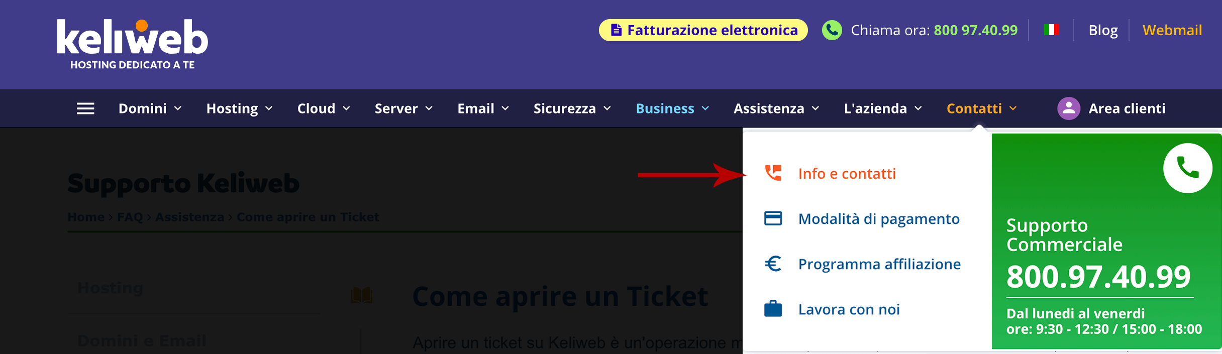 assistenza ticket