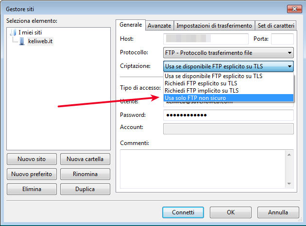 ftp non sicuro