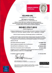 Certificato ISO IEC 27001